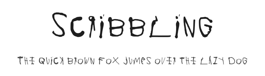 Scribbling by bebezaharabenet12 — Script Handwritten Font