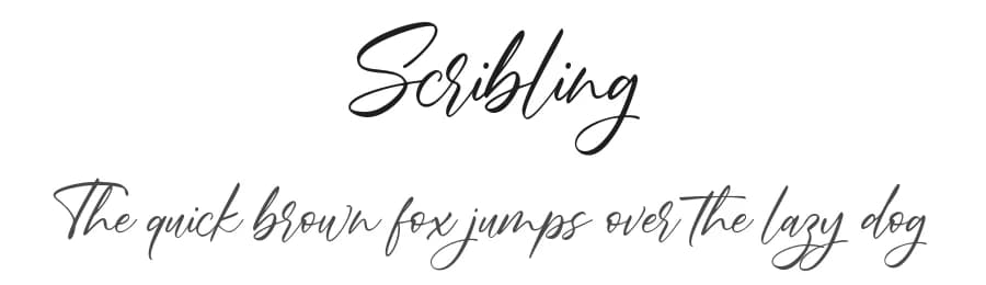 Scribling by Vunira Design — Script Handwritten Font