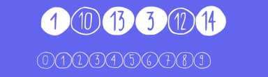 Scribynumbers by Niko Caruso — Dingbats Font — thumbnail 3