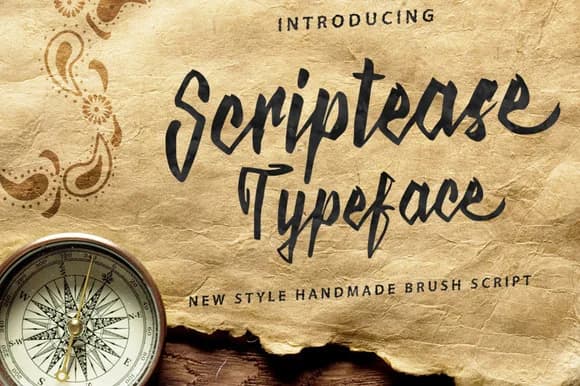Scriptease Font by QueenType — Script Handwritten Font