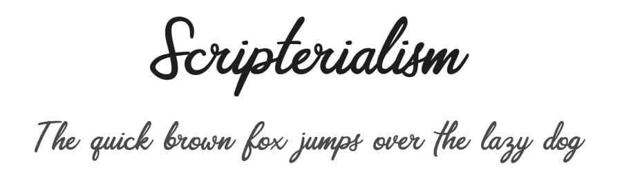 Scripterialism by Onne Hermawan — Script Handwritten Font