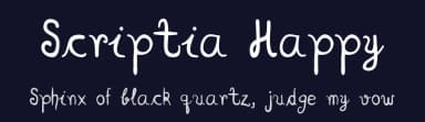 Scriptia Happy by skomii — Script Handwritten Font — thumbnail 2
