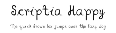 Scriptia Happy by skomii — Script Handwritten Font — thumbnail 1
