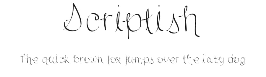 Scriptish by Sara Michelle — Script Handwritten Font