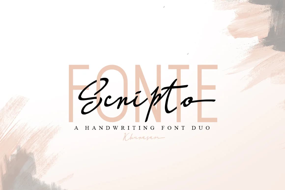 Scripto Fonte Font by Khurasan — Script Handwritten Font