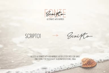 Scripto Fonte Font by Khurasan — Script Handwritten Font — thumbnail 7