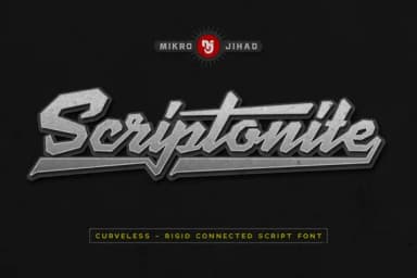 Scriptonite Font by Mikrojihad Typefounder — Script Handwritten Font — thumbnail 1