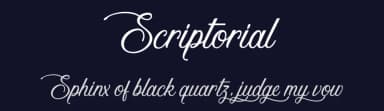 Scriptorial by Cat.B — Script Handwritten Font — thumbnail 2