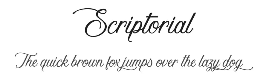 Scriptorial by Cat.B — Script Handwritten Font