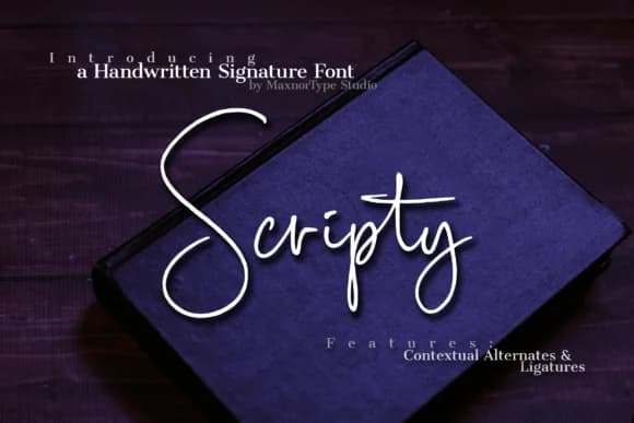Scripty Font by MaxnorType — Script Handwritten Font — preview 1