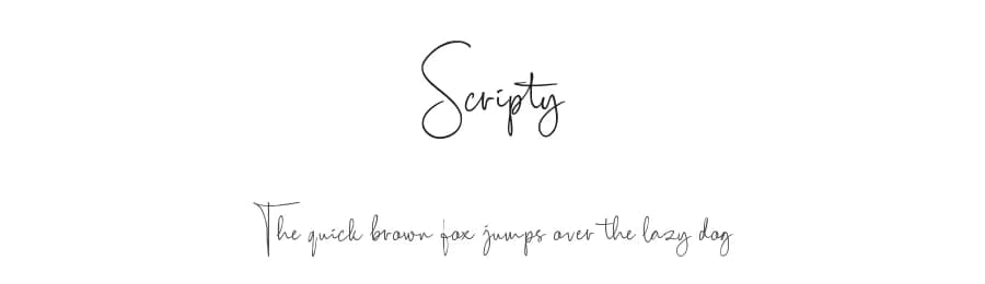Scripty by MaxnorType — Script Handwritten Font — preview 1