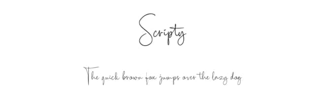 Scripty by MaxnorType — Script Handwritten Font