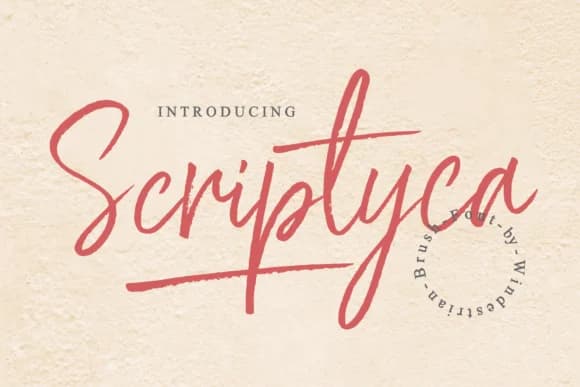 Scriptyca Font by windestrian — Script Handwritten Font