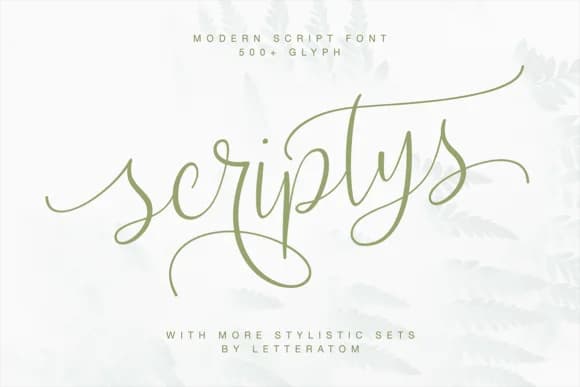 Scriptys Font by Letteratom — Script Handwritten Font