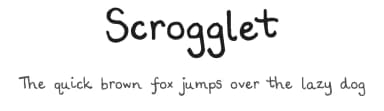 Scrogglet by Kimberly Geswein — Script Handwritten Font — thumbnail 1
