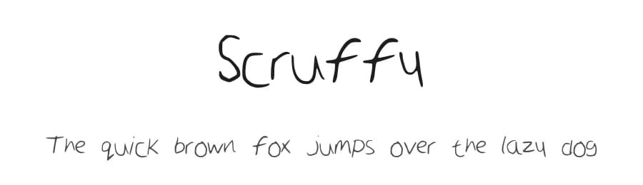 Scruffy by Poppy Ali — Script Handwritten Font