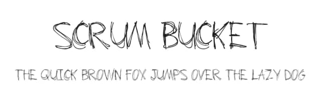 Scrum Bucket by Tioem — Script Handwritten Font