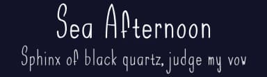 Sea Afternoon by Raafi Hilmi — Script Handwritten Font — thumbnail 2