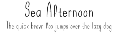 Sea Afternoon by Raafi Hilmi — Script Handwritten Font — thumbnail 1