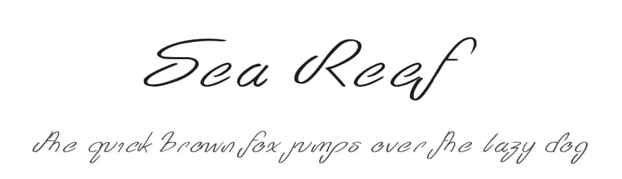 Sea Reef by JSH creates — Script Handwritten Font