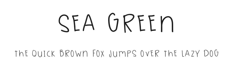 Sea Green by Des Gomez — Script Handwritten Font