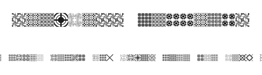 Seamless Patterns by Digital Typeface Studio — Dingbats Font