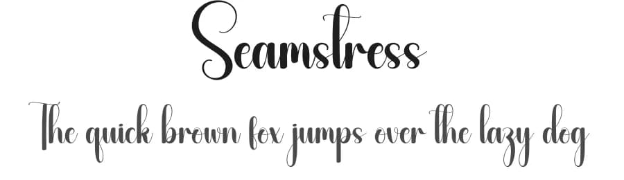 Seamstress by Andi Moz — Script Handwritten Font