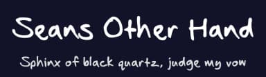 Seans Other Hand by Sean Johnson — Script Handwritten Font — thumbnail 2