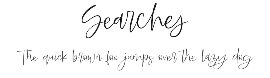 Searches by Redy Studio — Script Handwritten Font