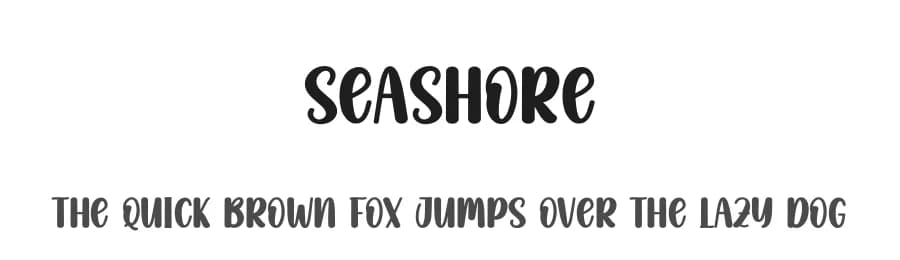 Seashore by Scratchones — Script Handwritten Font