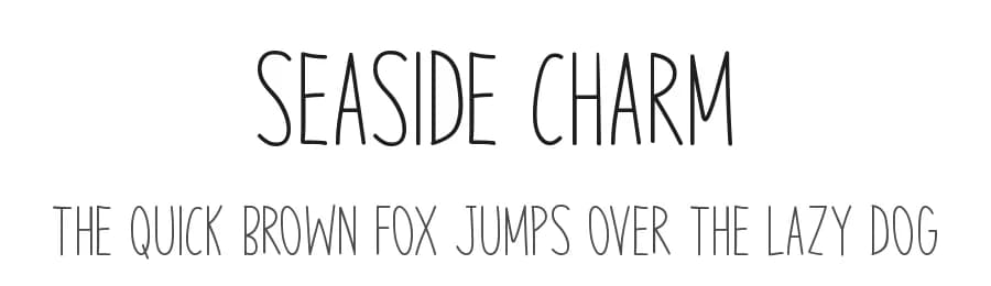 Seaside Charm by Md Shohail Bhuian — Script Handwritten Font