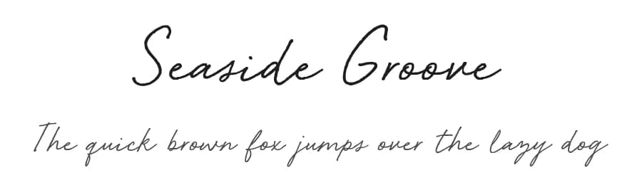 Seaside Groove by BLKBK Fonts — Script Handwritten Font