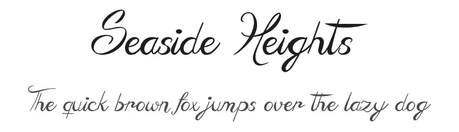 Seaside Heights by JSH creates — Script Handwritten Font