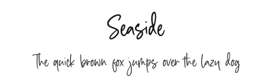 Seaside by Letterative Studio — Script Handwritten Font
