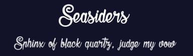 Seasiders by dcoxy - Greg Medina — Script Handwritten Font — thumbnail 2