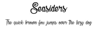 Seasiders by dcoxy - Greg Medina — Script Handwritten Font — thumbnail 1