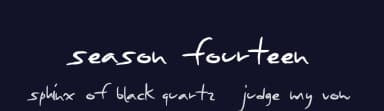 Season Fourteen by Xerographer Fonts — Script Handwritten Font — thumbnail 2