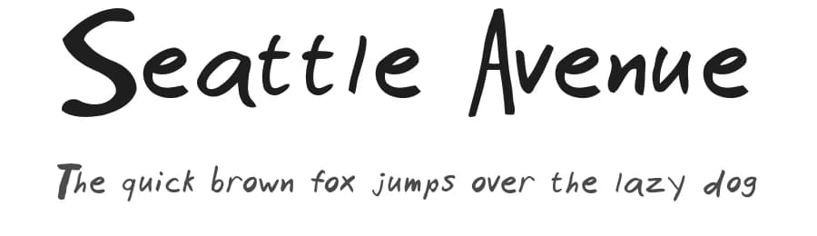 Seattle Avenue by JLH Fonts — Script Handwritten Font
