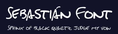 Sebastián Font by Sebastián González Rodríguez — Script Handwritten Font — thumbnail 2