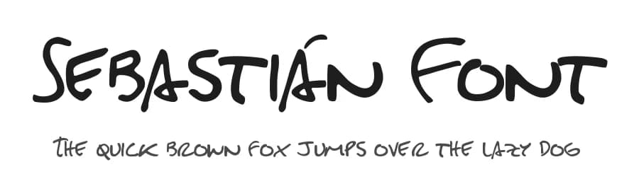 Sebastián Font by Sebastián González Rodríguez — Script Handwritten Font