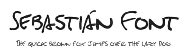 Sebastián Font by Sebastián González Rodríguez — Script Handwritten Font — thumbnail 1