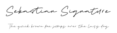Sebastian Signature by Ahmad Khaidir — Script Handwritten Font — thumbnail 1
