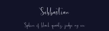 Sebbastian by Kong Font — Script Handwritten Font — thumbnail 2
