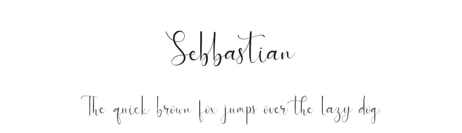Sebbastian by Kong Font — Script Handwritten Font