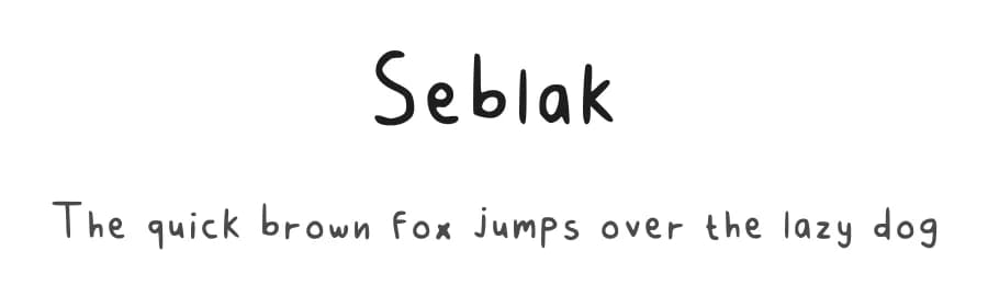 Seblak by Ai — Script Handwritten Font