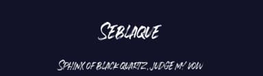 Seblaque by Nugs Studio — Script Handwritten Font — thumbnail 2