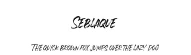 Seblaque by Nugs Studio — Script Handwritten Font — thumbnail 1