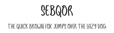 Sebqor by Md Shohail Bhuian — Script Handwritten Font — thumbnail 1