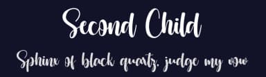 Second Child by Erik Studio — Script Handwritten Font — thumbnail 2