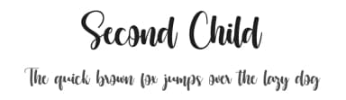 Second Child by Erik Studio — Script Handwritten Font — thumbnail 1